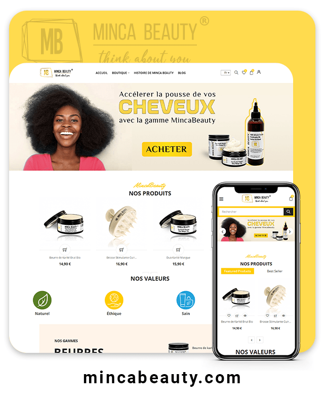 Croissance digitale Mincabeauty